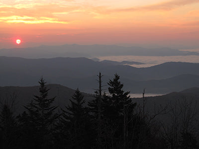 Clouds settle over the ridges of Great Smoky Mountains National Park, Tennessee and North Carolina. National Park Service photo.
