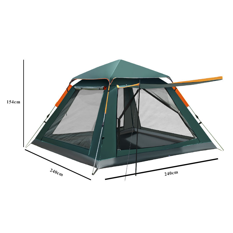 Family Quick-Opening Tent 84.6L X 84.6W X 55.9H Tent Instant Camping Rainproof Tent 2-4 Person Tent Outdoor Tent Camping Tent Hiking Tent Camping Set Pop-Up Tent Outdoor Tent Party Portable Tent