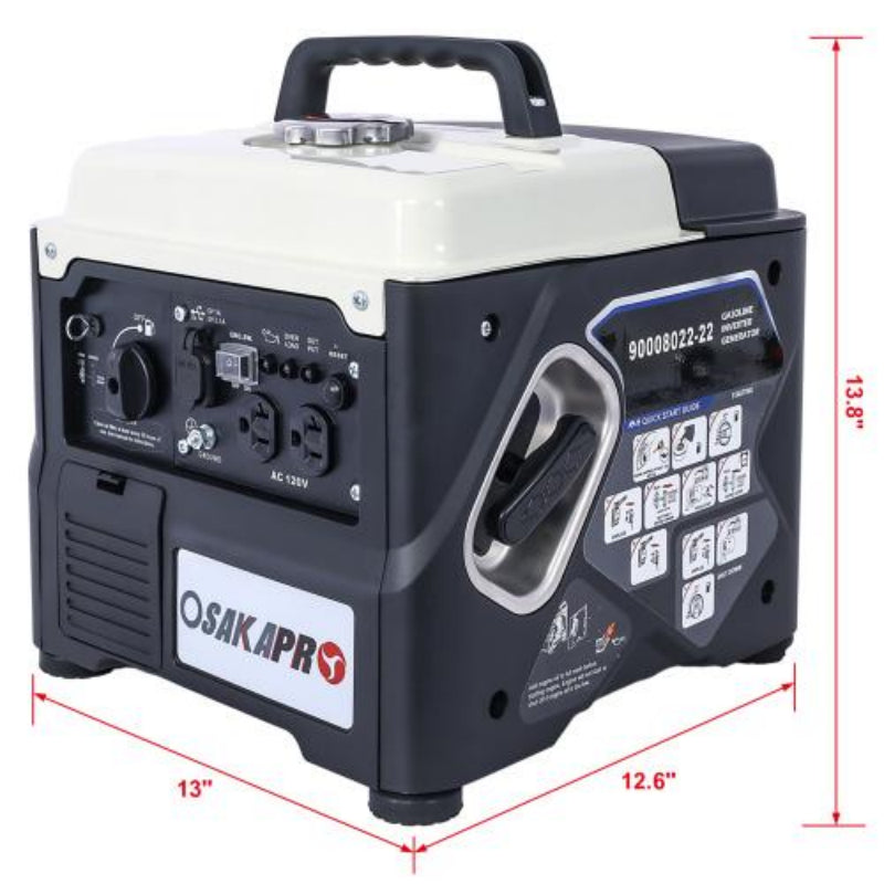 Portable 1200W Ultra-Quiet Gas Engine Inverter Generator, Epa-Compliant, with Eco-Mode Function, Ultra-Lightweight, Suitable for Home Backup and Camping