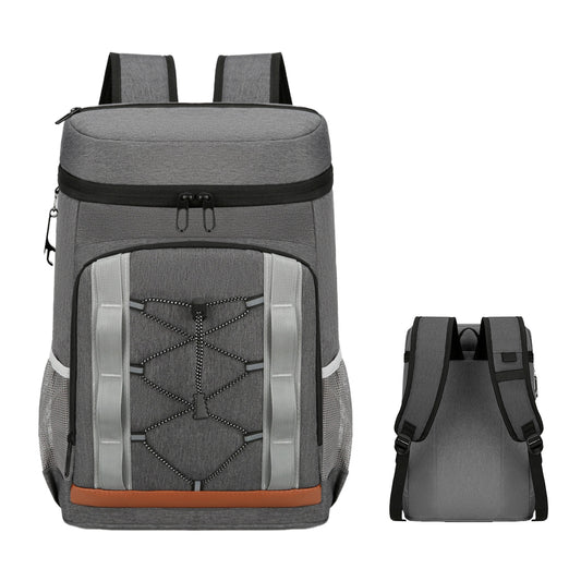 Insulated cooler backpack that holds 36 cans with a leakproof liner