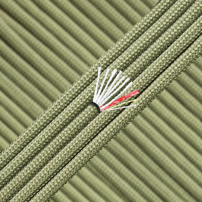 Survival Paracord Parachute Fire Cord Survival Ropes Red Tinder Cord PE Fishing Line Cotton Thread 7 Strands Outdoor 20, 25, 100 Feet