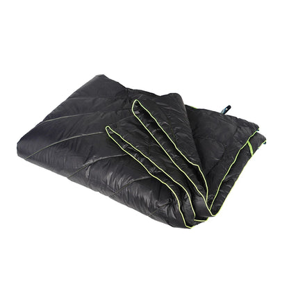 Double Puffy Cotton Camping Blanket, Portable, Lightweight and Warm,Insulated Quilt for Travel