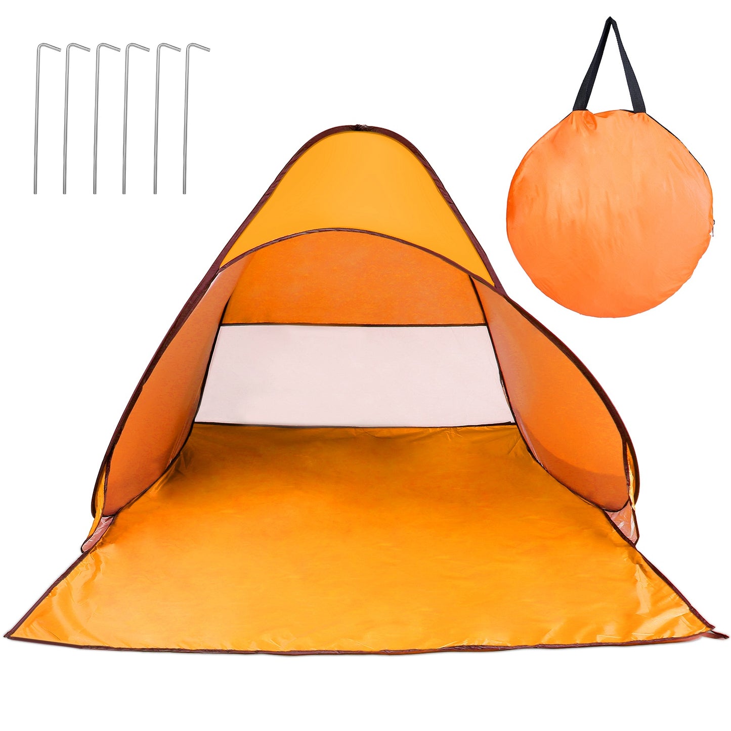 Automatic pop-up beach tent for 2 to 3 people with anti-UV canopy
