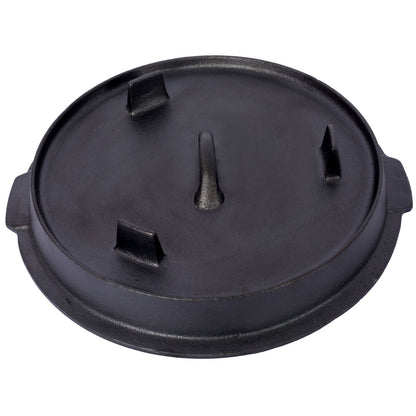Outdoor Camping Deep Pot for Camping Fireplace Cooking Barbecue Baking Campfire with Leg Base
