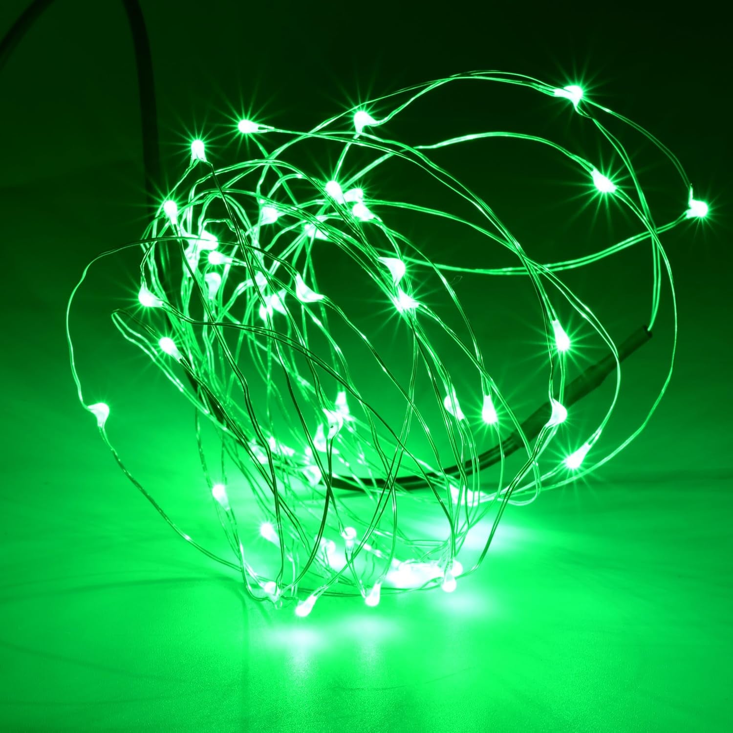 USB Plug in Fairy Lights, 16Ft Warm White Christmas Lights | 50 LED Silver Wire String Lights for Christmas Trees, Wreaths, Mason Jars, Garlands, Bedrooms and Weddings