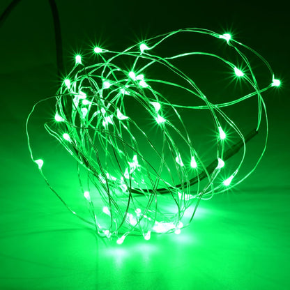 USB Plug in Fairy Lights, 16Ft Warm White Christmas Lights | 50 LED Silver Wire String Lights for Christmas Trees, Wreaths, Mason Jars, Garlands, Bedrooms and Weddings