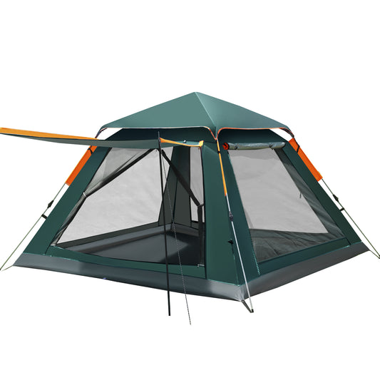 Instant pop-up family tent for 2 to 4 people pitched in seconds