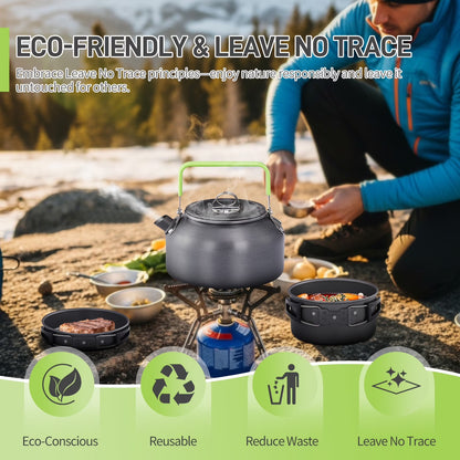 Camping Cookware Set Outdoor Cooking Kit for 2-4 People Cookware