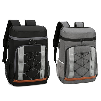 Grey-Black Options 1Pc Cooler Backpack 36 Can Leakproof Insulated Cooler Backpack with 25L 6.6Gal for Picnic Camping Beach Hiking Fishing Travel