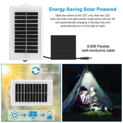 1Pc Solar Camping Lantern with Remote 3 Light Modes 3 Charging Methods IP65 Waterproof for Patio Tent Garden Hiking Power Failure Hurricane