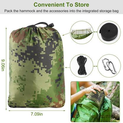 Camping Hammock, Portable Double Hammock with Net