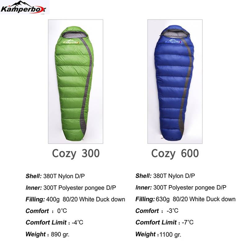 Kamperbox Ultra Light down Sleeping Bag Winter Sleeping Bag Camping Lightweight