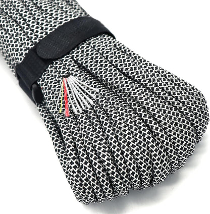 Survival Paracord Parachute Fire Cord Survival Ropes Red Tinder Cord PE Fishing Line Cotton Thread 7 Strands Outdoor 20, 25, 100 Feet