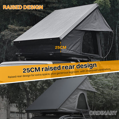 Roof Top Tent Hardshell Rooftop Tent for Van SUV Truck Car Overland Tent Camping for 2-3 Person with Ladder