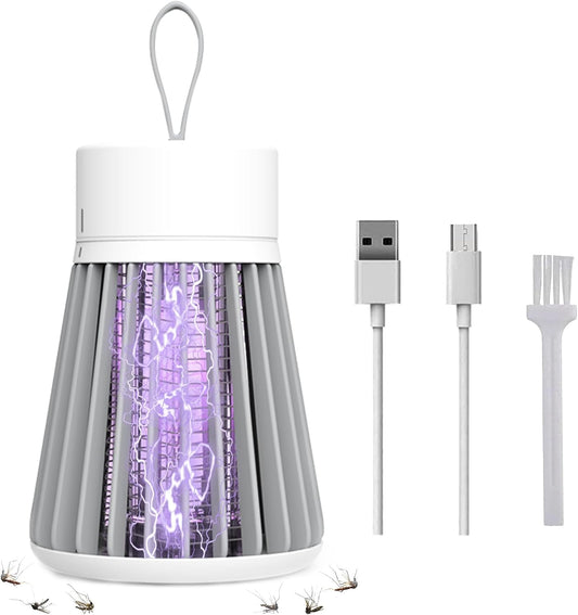 Rechargeable USB bug zapper with UV light for campsites and patios