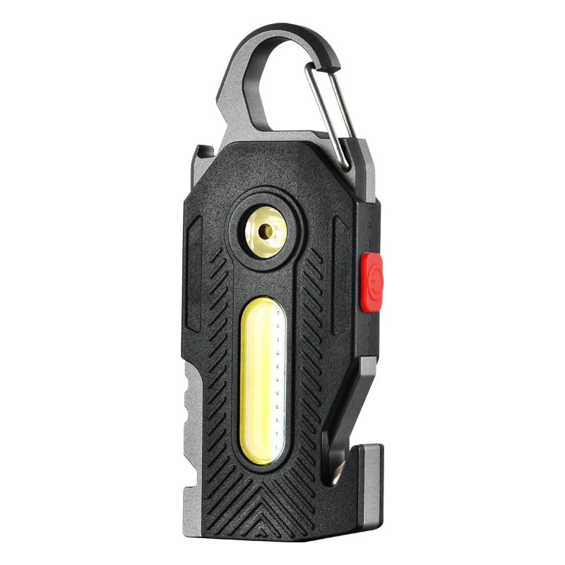 Mini keychain COB flashlight, USB rechargeable camping work light