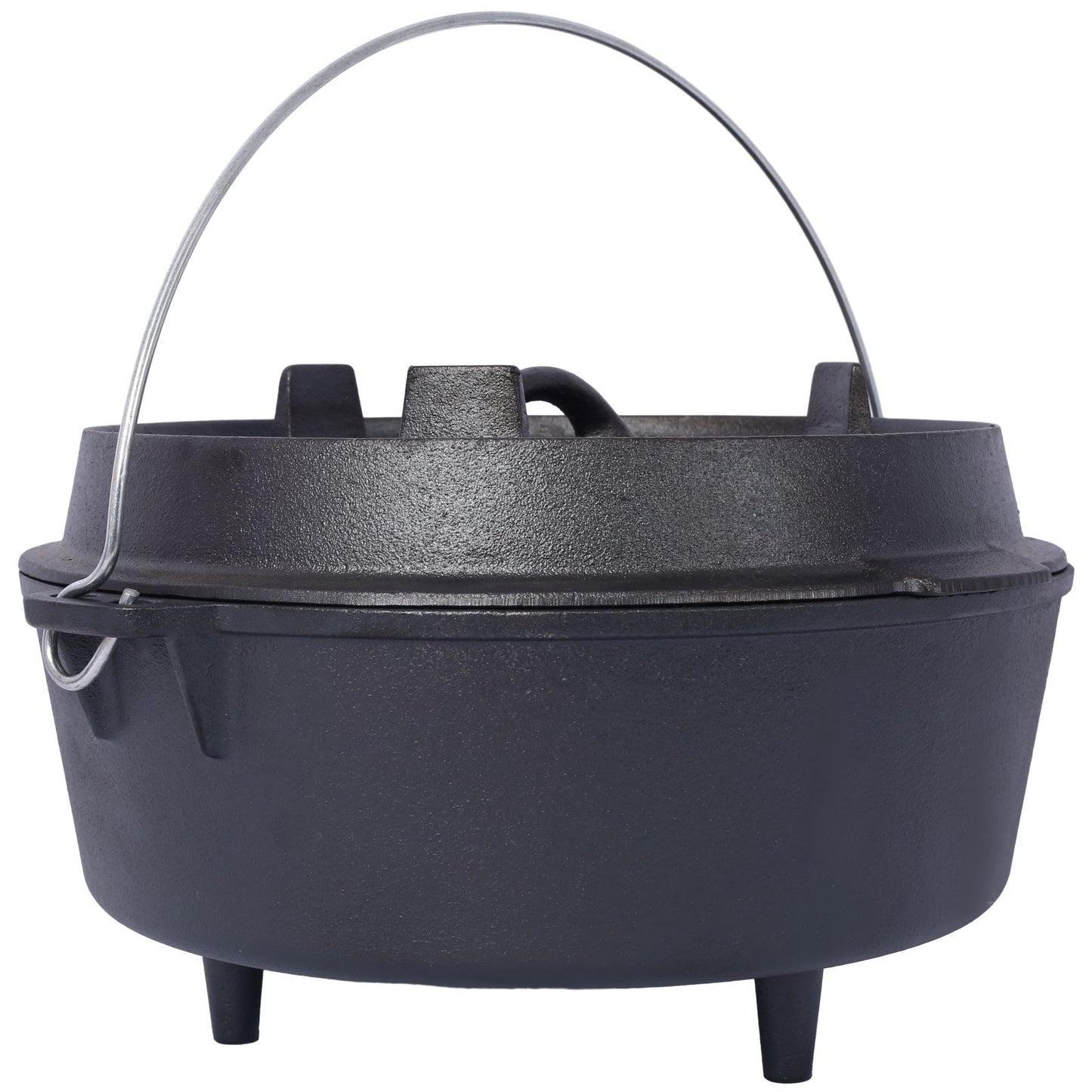 Outdoor Camping Deep Pot for Camping Fireplace Cooking Barbecue Baking Campfire with Leg Base