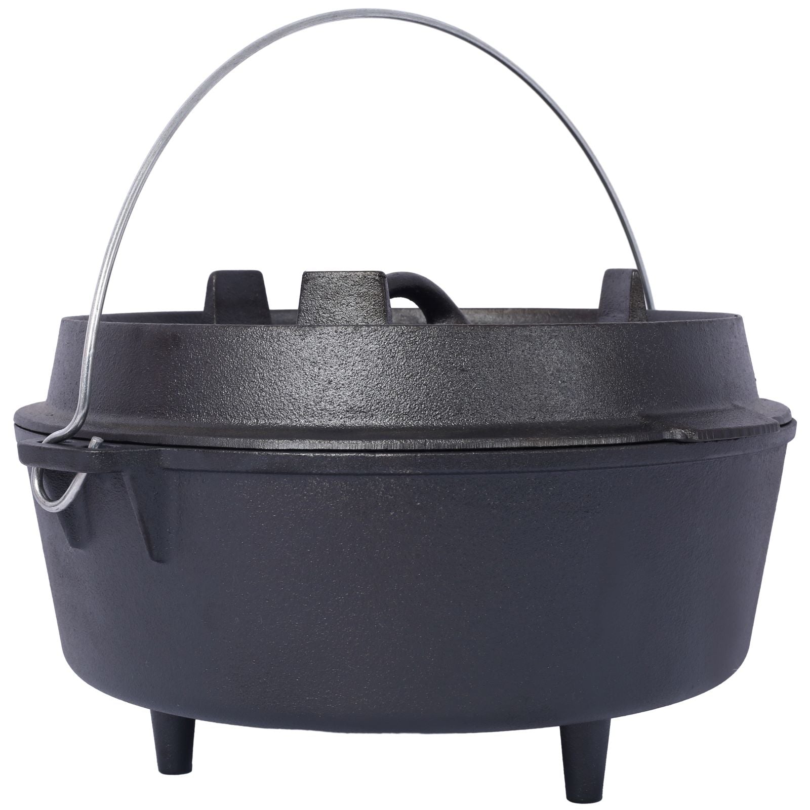 Outdoor Camping Deep Pot for Camping Fireplace Cooking Barbecue Baking Campfire with Leg Base