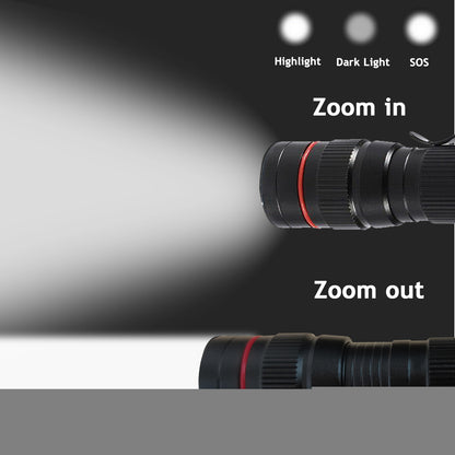 LED Flashlight USB Rechargeable Tactical Zoom Torch Powerful Mini Pen Light Work Light for Camping Shipping via Dhl-Ground,Cannot Be Shipped via USPS with a Shipping Label for Pickup.