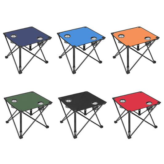 Lightweight portable picnic table with carry bag, shown in several colors
