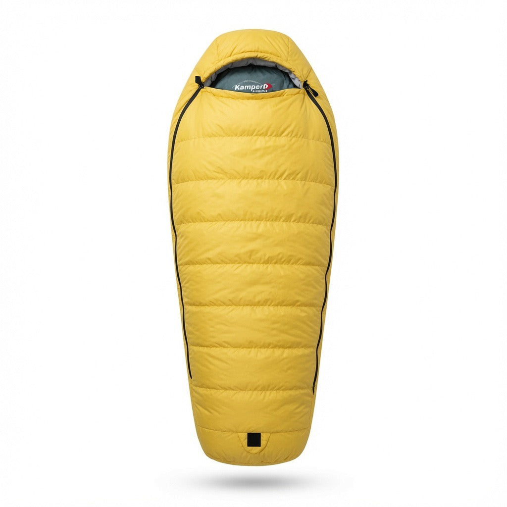Ultralight summer sleeping bag with a soft bedding-feel inner lining