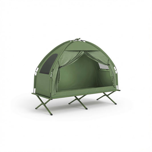 Tent Cot — Off-Ground Camping Bed with Canopy