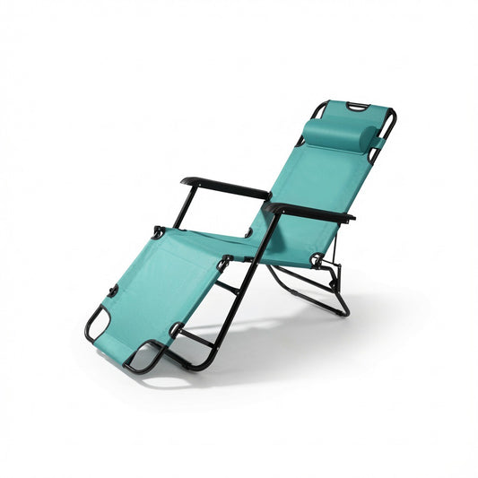 Extendable Reclining Camp Chair — Sit Up or Lie Flat