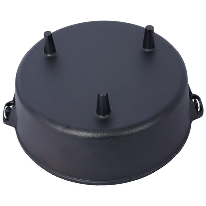 Outdoor Camping Deep Pot for Camping Fireplace Cooking Barbecue Baking Campfire with Leg Base