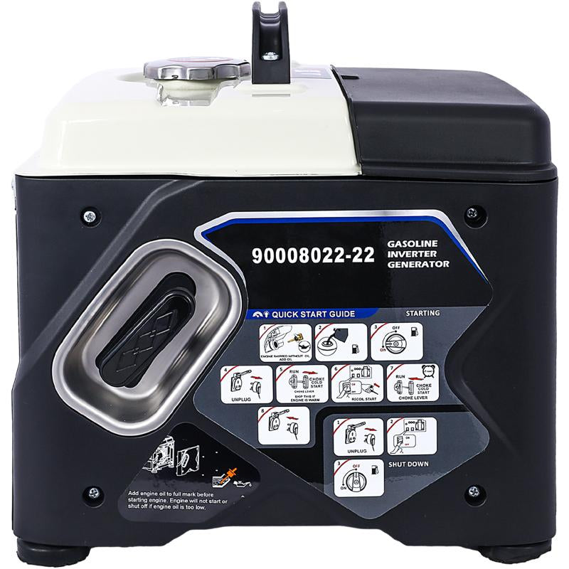 Portable 1200W Ultra-Quiet Gas Engine Inverter Generator, Epa-Compliant, with Eco-Mode Function, Ultra-Lightweight, Suitable for Home Backup and Camping