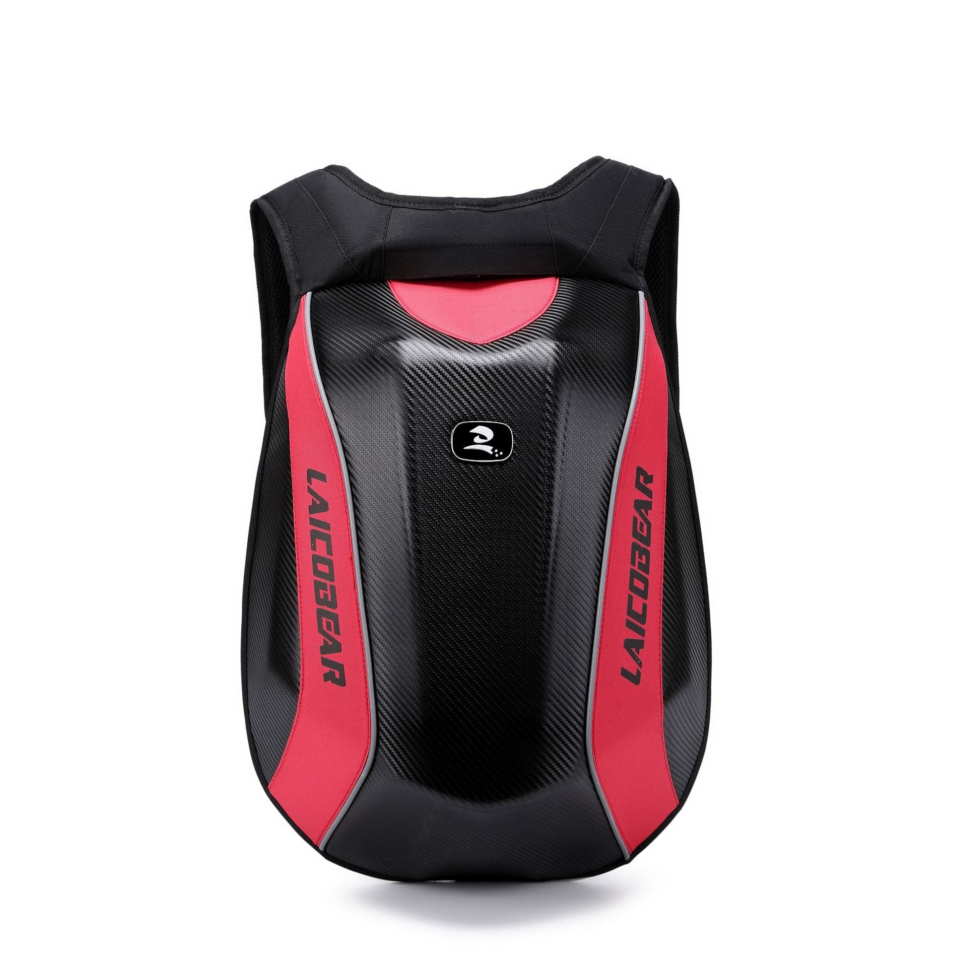 Lightweight cycling and day-hike backpack with slim close-to-back fit