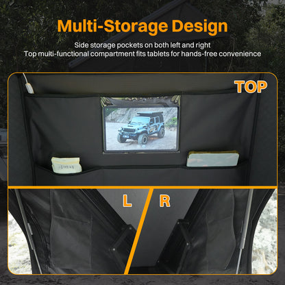 Roof Top Tent Hardshell Rooftop Tent for Van SUV Truck Car Overland Tent Camping for 2-3 Person with Ladder